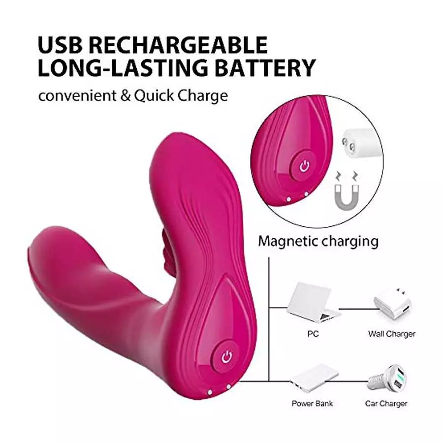 Remote Control Vibrator for Panties with Magnetic Clip Sex Toys Butterfly Vibrators for Women with 7 Vibration Modes Waterproof 