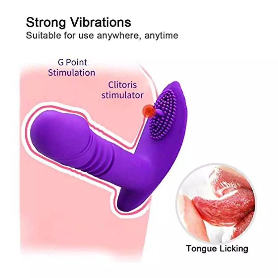 Remote Control Panty Vibrator with Wearable Panty Vibrator, 9 Vibrations Vibrator, Dual Motor Clitoral Stimulator Adult Toy for 