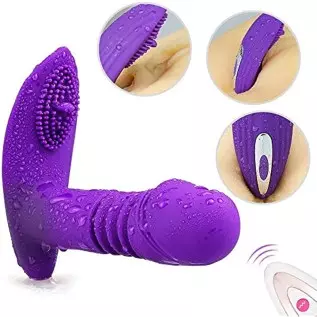 Remote Control Panty Vibrator with Wearable Panty Vibrator, 9 Vibrations Vibrator, Dual Motor Clitoral Stimulator Adult Toy for 