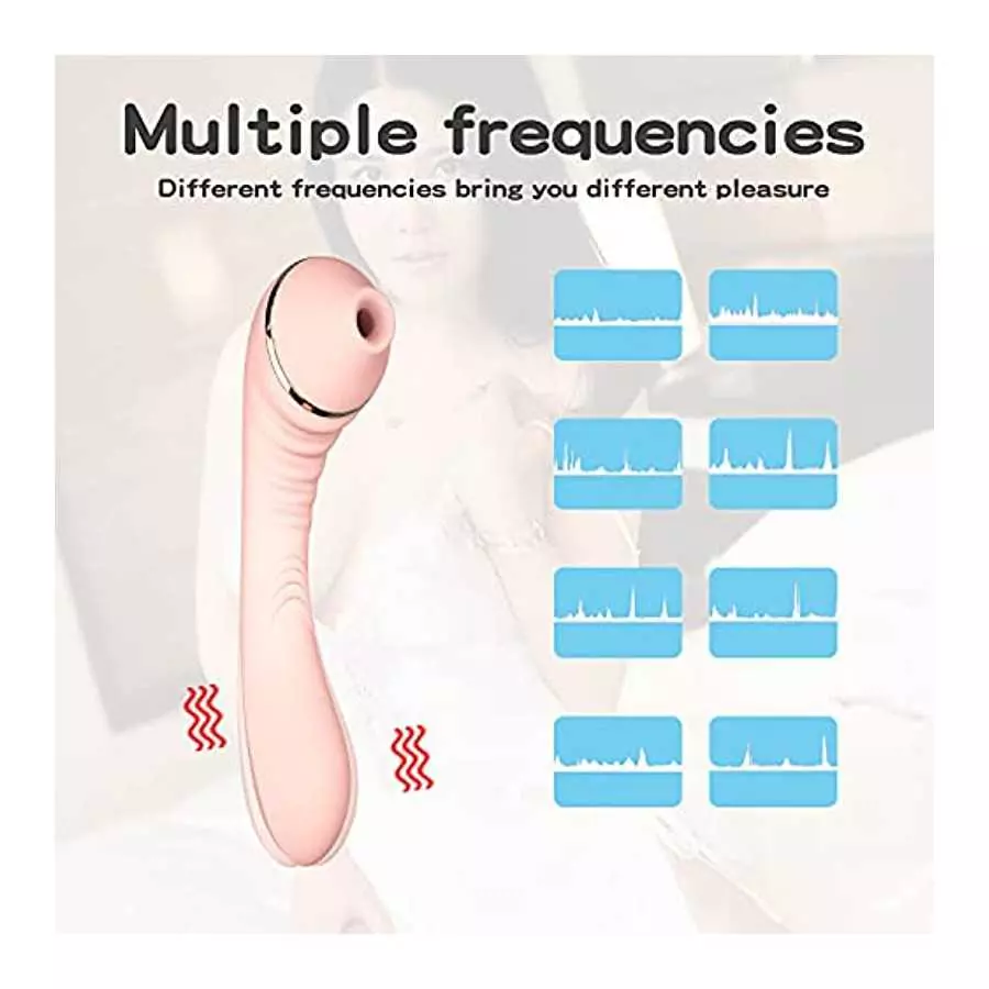 Vibrating Vibrator Clitoralis Stimulator for Women Quiet Cordless Thrusting Soft Waterproof Sucker Nipple Dual Motor Tongue Heat
