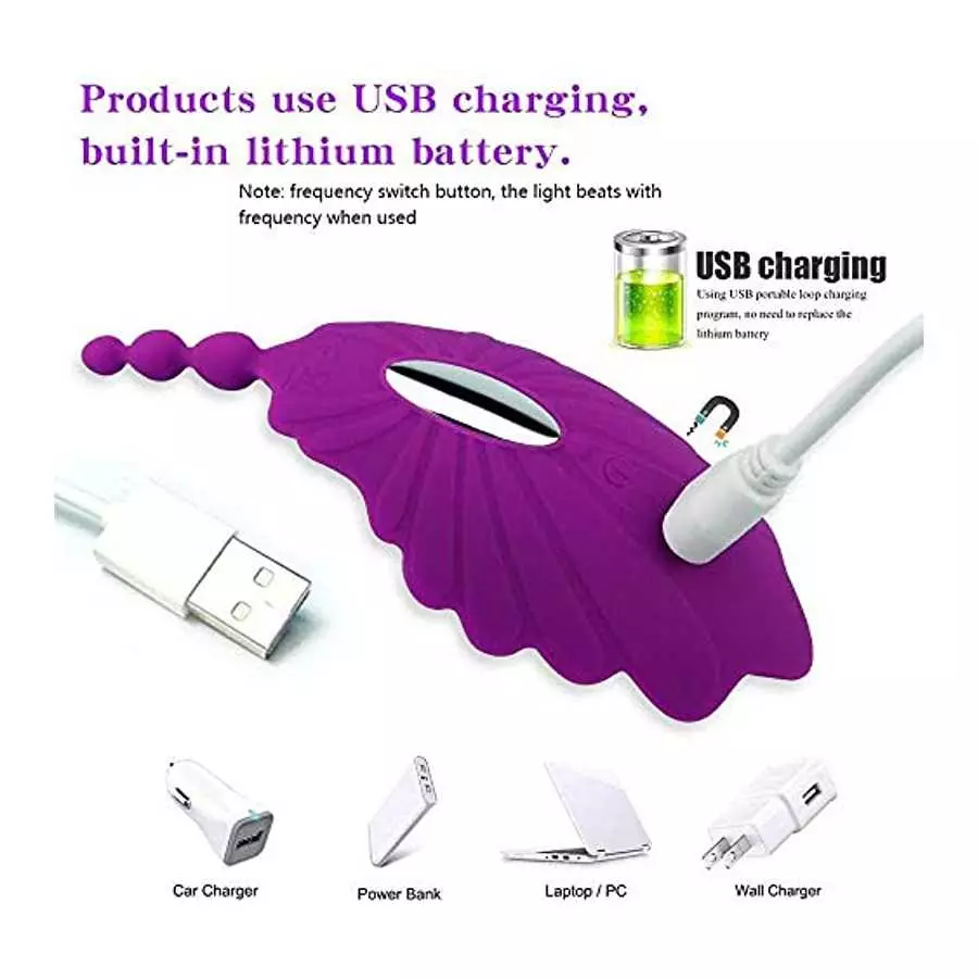 Remote Control Wearable Clitoral G Spot Vibrator for Women, Panty Couples Vibrator with 12 Vibrations A3