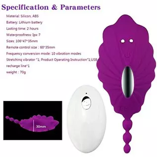 Remote Control Wearable Clitoral G Spot Vibrator for Women, Panty Couples Vibrator with 12 Vibrations A3
