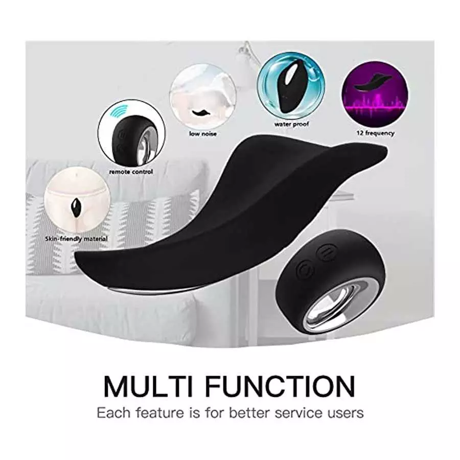 Vibrating Panties Wearable Panty Vibrator Aldult Toy for Women with Wireless Remote Control Clit Vibrator Body-Safe Silicone 12 