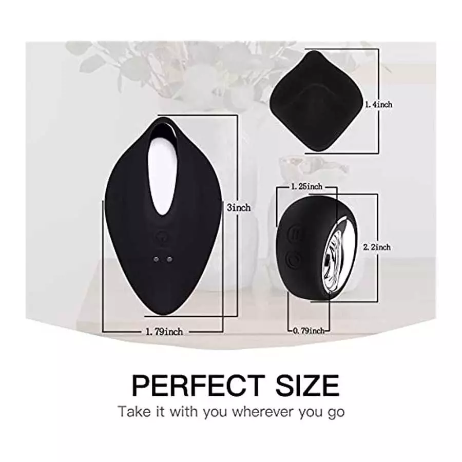 Vibrating Panties Wearable Panty Vibrator Aldult Toy for Women with Wireless Remote Control Clit Vibrator Body-Safe Silicone 12 