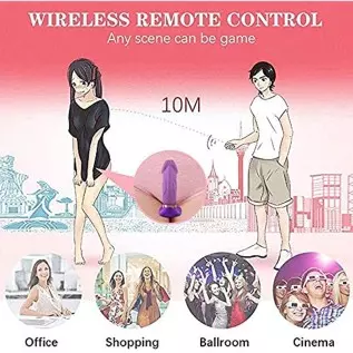 Panty Vibrator,Thrusting Dildo Vibrator Adult Sensory Toys,Vibrator with Remote,A1