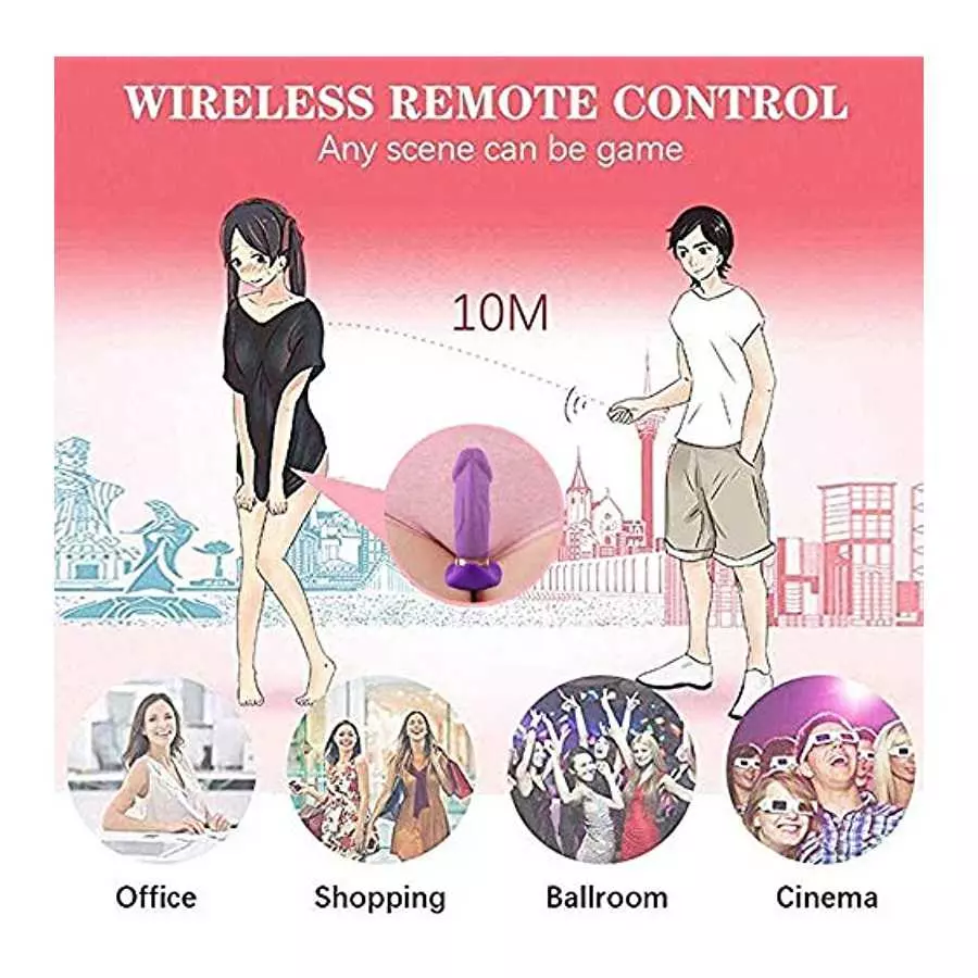 Panty Vibrator,Thrusting Dildo Vibrator Adult Sensory Toys,Vibrator with Remote,A1