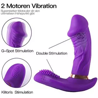 Panty Vibrator,Thrusting Dildo Vibrator Adult Sensory Toys,Vibrator with Remote,A1