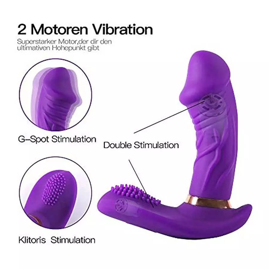 Panty Vibrator,Thrusting Dildo Vibrator Adult Sensory Toys,Vibrator with Remote,A1