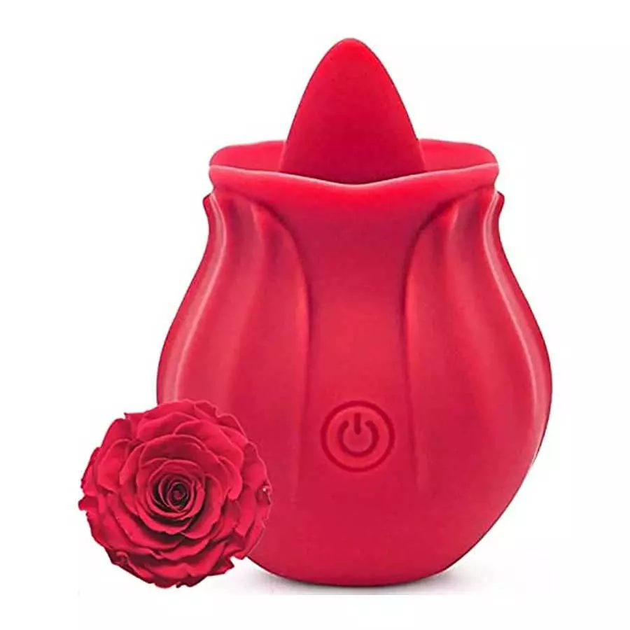 Rose Vibrator Toy for Women - 3 in 1 Clitoral Stimulator Tongue Licking Thrusting Vibrator with 10 Modes, Rose Adult Sex Toys Ga Rose Vibrator Toy for Women - 3 in 1 Clitoral Stimulator Tongue Licking Thrusting Vibrator with 10 Modes, Rose Adult Sex Toys Ga