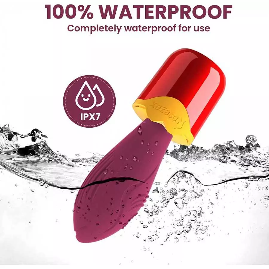 Powerful Wand Massager 10 Vibration Modes Silent Female Happy Vibrator USB Rechargeable Lipstick Vibrator Handheld Wireless Wate