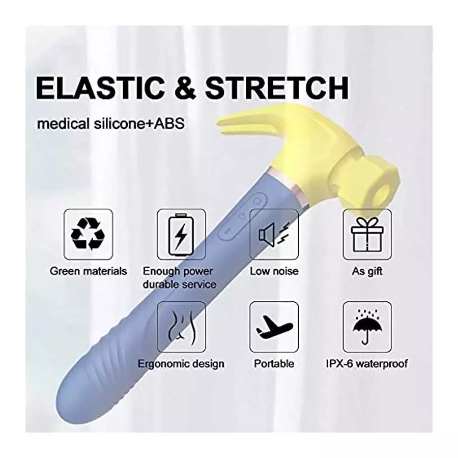 MOONA Multifunctional Hammer Vibrator Sex Machine Clit Sucking Nipple Stimulation Telescopic Dildo Vaginal Massage G Spot Mastur