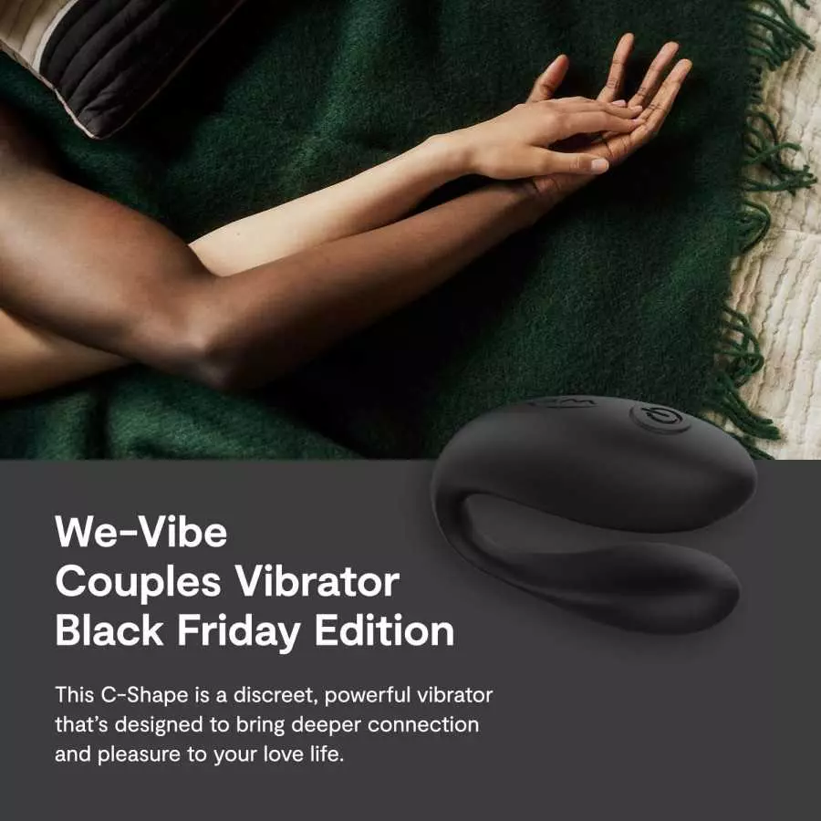 We-Vibe Couples Vibrator Dual Motor Clitoral Stimulator & G Spot Vibrating Sex Toy for Women & Couples, Black