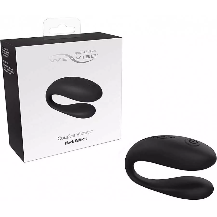 We-Vibe Couples Vibrator Dual Motor Clitoral Stimulator & G Spot Vibrating Sex Toy for Women & Couples, Black