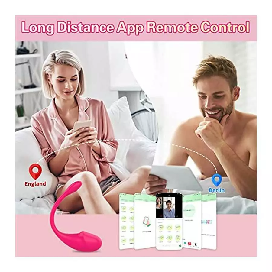 Bullet Vibrator, Wearable Panty G-spot Vibrator Dildo with APP Control, Atfly Egg Style Remote Control Vibrator Bullet Adult Sex