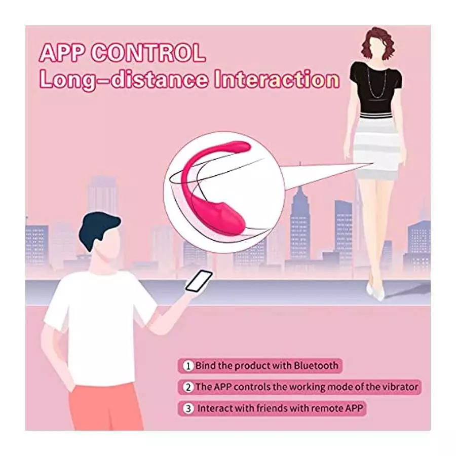 Bullet Vibrator, Wearable Panty G-spot Vibrator Dildo with APP Control, Atfly Egg Style Remote Control Vibrator Bullet Adult Sex
