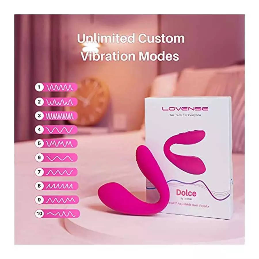 LOVENSE Dolce Couples Vibrator, Bluetooth Clitoris & G-spot Bullet Vibrator for Women, App Controlled Stimulator Massager with 1