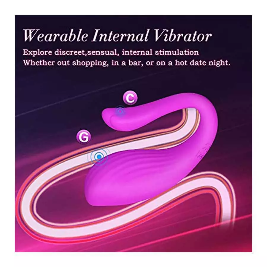 Wearable Clitoris G spot Vibrator, APP Remote Control Adult Women Couples Sex Toys Games, Healexcer Female Couple Panty Egg Vibr