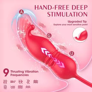 Rose Sex Toy Dildo Vibrator, 3in 1 Adult Toys Couple Sex Toys for Woman, 9 Tongue Licking & 9 Thrusting Dildo Female Vibrating W Rose Sex Toy Dildo Vibrator, 3in 1 Adult Toys Couple Sex Toys for Woman, 9 Tongue Licking & 9 Thrusting Dildo Female Vibrating W