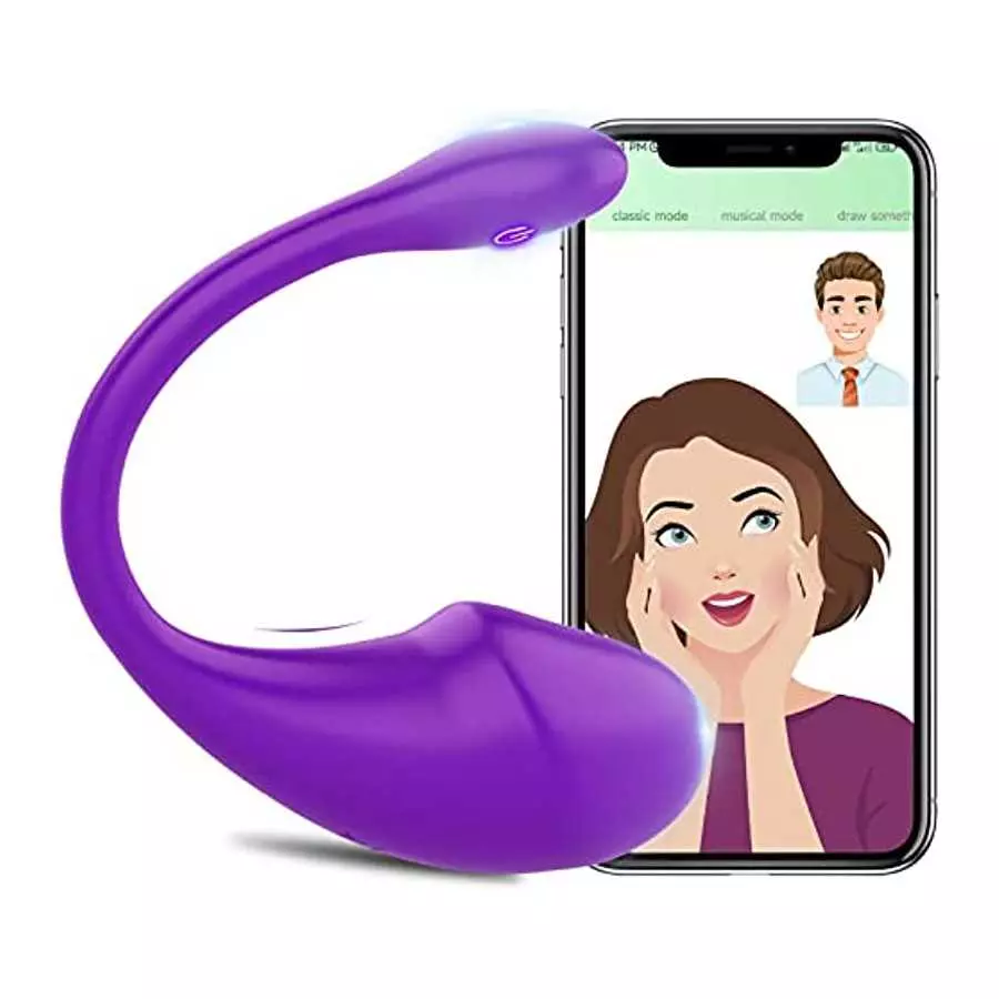 Bullet Vibrator, Wearable Panty G-spot Vibrator Dildo with APP Control, Sex Toys for Women with 10 Vibration Modes, Bluetooth Re Bullet Vibrator, Wearable Panty G-spot Vibrator Dildo with APP Control, Sex Toys for Women with 10 Vibration Modes, Bluetooth Re