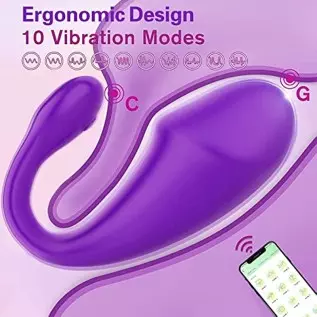 Bullet Vibrator, Wearable Panty G-spot Vibrator Dildo with APP Control, Sex Toys for Women with 10 Vibration Modes, Bluetooth Re Bullet Vibrator, Wearable Panty G-spot Vibrator Dildo with APP Control, Sex Toys for Women with 10 Vibration Modes, Bluetooth Re