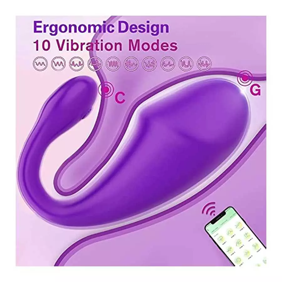 Bullet Vibrator, Wearable Panty G-spot Vibrator Dildo with APP Control, Sex Toys for Women with 10 Vibration Modes, Bluetooth Re