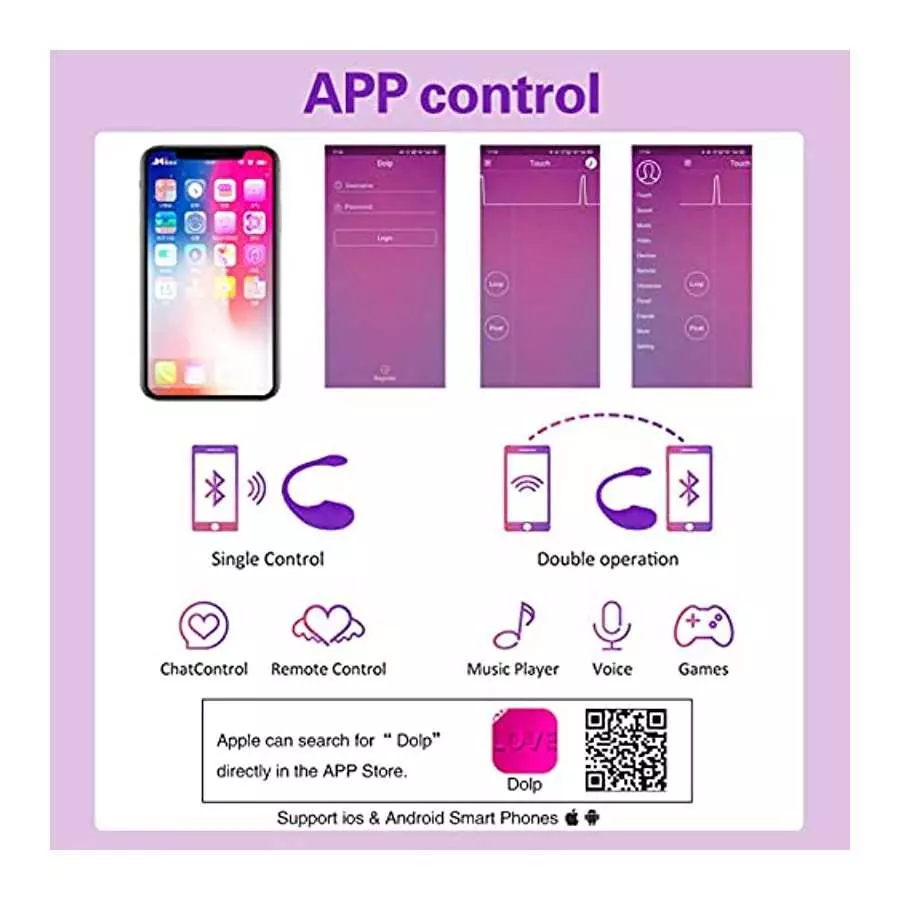 Bullet Vibrator, Wearable Panty G-spot Vibrator Dildo with APP Control, Sex Toys for Women with 10 Vibration Modes, Bluetooth Re