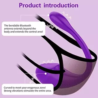 Bullet Vibrator, Wearable Panty G-spot Vibrator Dildo with APP Control, Sex Toys for Women with 10 Vibration Modes, Bluetooth Re Bullet Vibrator, Wearable Panty G-spot Vibrator Dildo with APP Control, Sex Toys for Women with 10 Vibration Modes, Bluetooth Re
