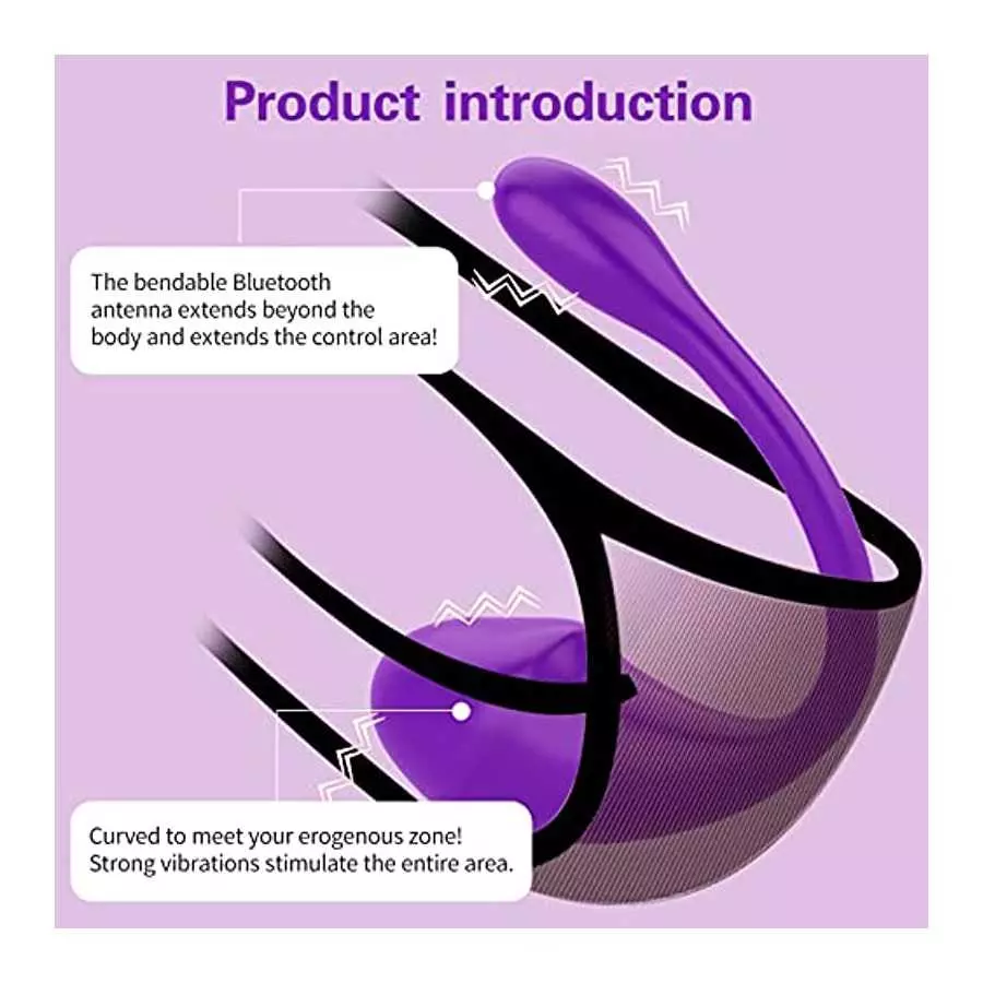 Bullet Vibrator, Wearable Panty G-spot Vibrator Dildo with APP Control, Sex Toys for Women with 10 Vibration Modes, Bluetooth Re