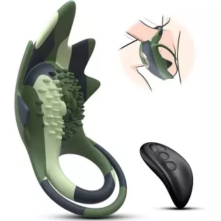 Vibrating Cock Ring, Penis Ring Vibrator with 10 Vibration Modes & USB Rechargeable, Silicone Adult Sex Toy for Men Male, G spot