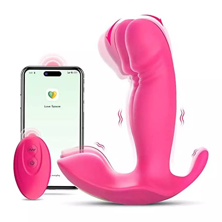 Wearable G Spot Dildo Vibrators Adult Sex Toys for Women or Men, App Remote Control Panty Clit Mini Vibrator with 10 Quickly Wig Wearable G Spot Dildo Vibrators Adult Sex Toys for Women or Men, App Remote Control Panty Clit Mini Vibrator with 10 Quickly Wig