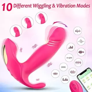 Wearable G Spot Dildo Vibrators Adult Sex Toys for Women or Men, App Remote Control Panty Clit Mini Vibrator with 10 Quickly Wig Wearable G Spot Dildo Vibrators Adult Sex Toys for Women or Men, App Remote Control Panty Clit Mini Vibrator with 10 Quickly Wig