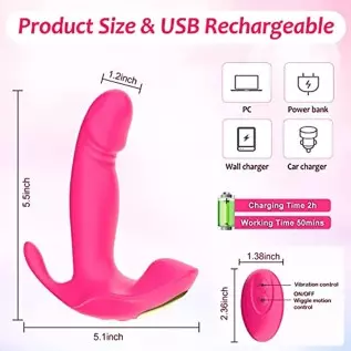 Wearable G Spot Dildo Vibrators Adult Sex Toys for Women or Men, App Remote Control Panty Clit Mini Vibrator with 10 Quickly Wig Wearable G Spot Dildo Vibrators Adult Sex Toys for Women or Men, App Remote Control Panty Clit Mini Vibrator with 10 Quickly Wig
