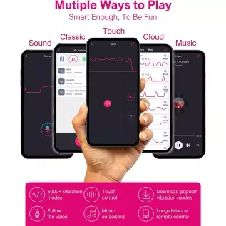 Adult Sex Toys Women Sex Toy-Bluetooth Wearable Panty Couple Dildo Vibrator with 9 Vibrations,Rechargeable APP and Remote Contro