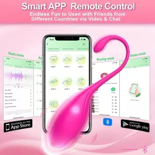 Adult Sex Toys Women Sex Toy-Bluetooth Wearable Panty Couple Dildo Vibrator with 9 Vibrations,Rechargeable APP and Remote Contro