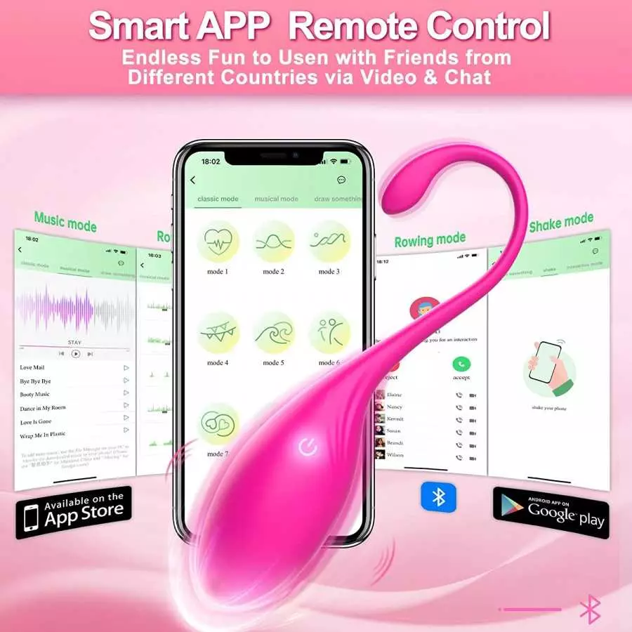 Adult Sex Toys Women Sex Toy-Bluetooth Wearable Panty Couple Dildo Vibrator with 9 Vibrations,Rechargeable APP and Remote Contro