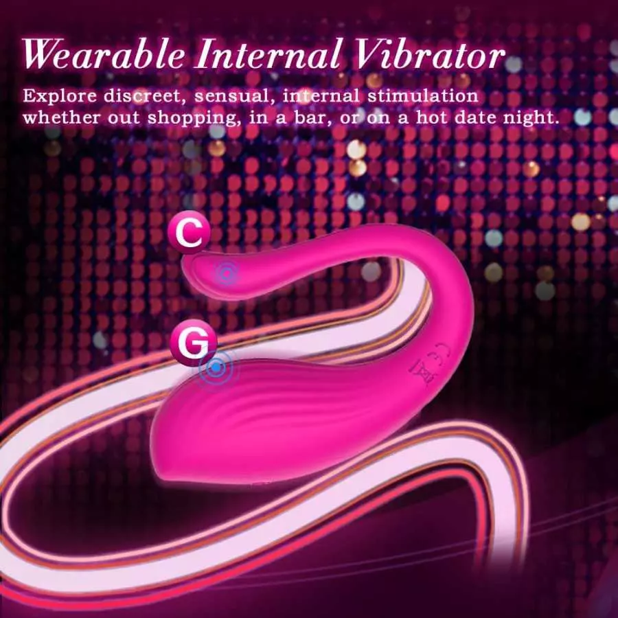 APP & Remote Control Vibrating Panties Wearable Vibrator, Healexcer Smartphones Dual Motors Adult Sex Toys for Women Couples Ple