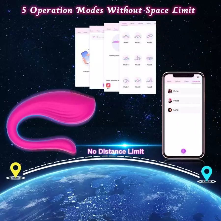 APP & Remote Control Vibrating Panties Wearable Vibrator, Healexcer Smartphones Dual Motors Adult Sex Toys for Women Couples Ple