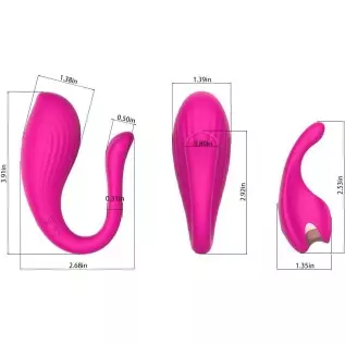 APP & Remote Control Vibrating Panties Wearable Vibrator, Healexcer Smartphones Dual Motors Adult Sex Toys for Women Couples Ple