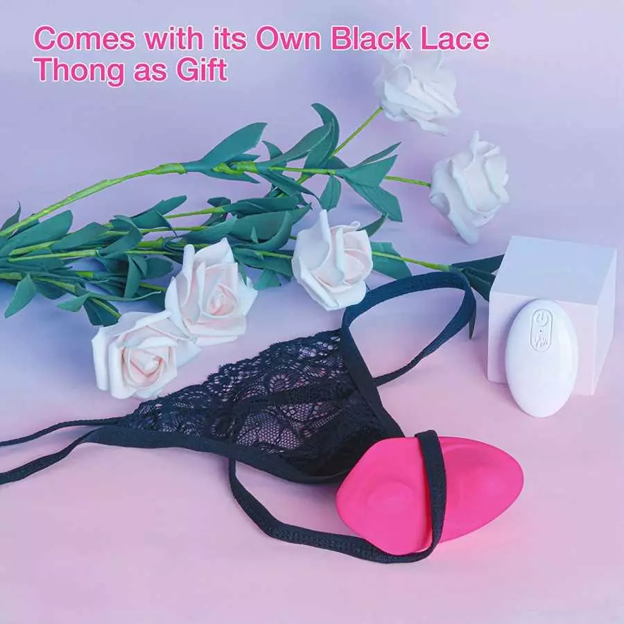 App Remote Control Wearable Panty Vibrator, Rose Vibrator for Panties Dual Stimulator Dual Motor Butterfly Slip Vibrator G Spot,