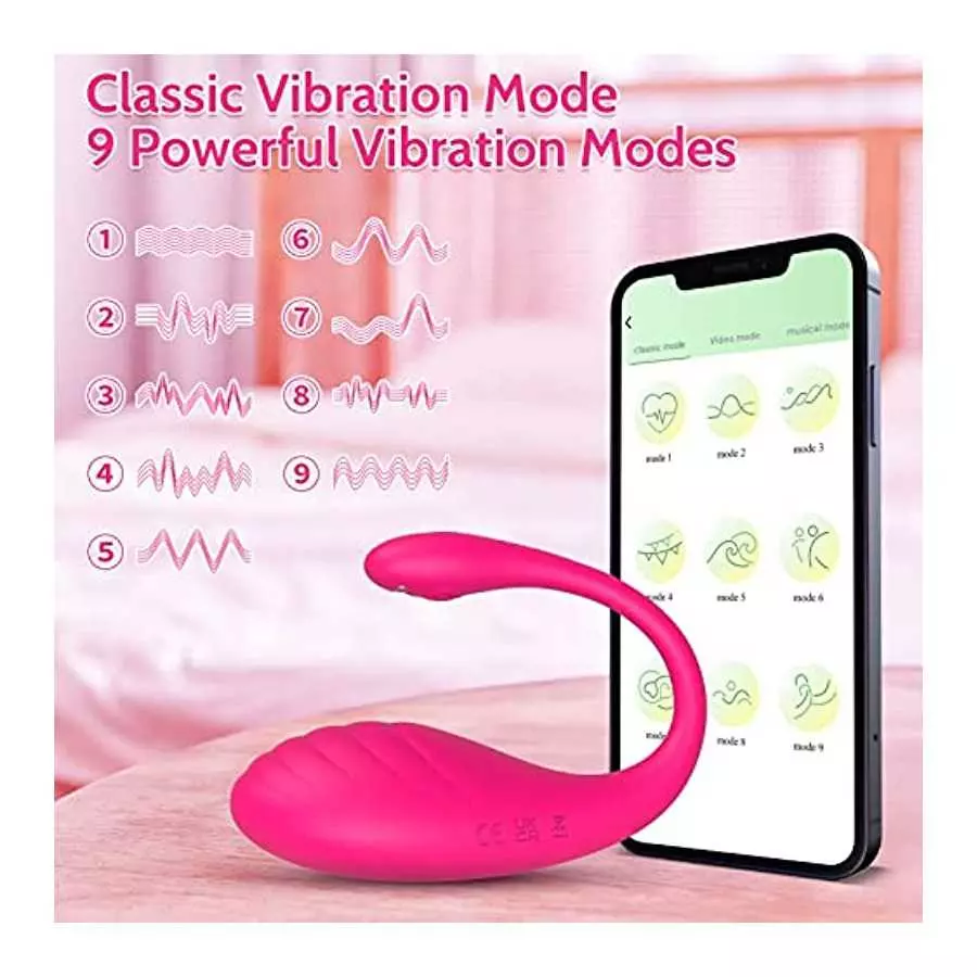 Couple Vibrator Toy - Wearable Panty Vibrator Toy With App Control, Remote Control Vibrator G-spot Vibrator With 9 Powerful Vibr