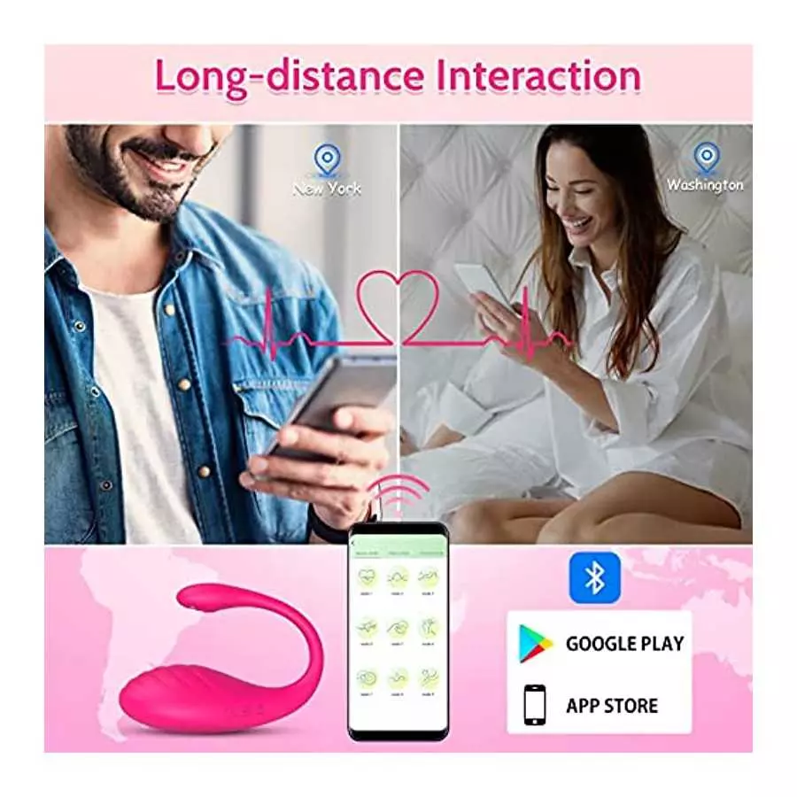 Couple Vibrator Toy - Wearable Panty Vibrator Toy With App Control, Remote Control Vibrator G-spot Vibrator With 9 Powerful Vibr