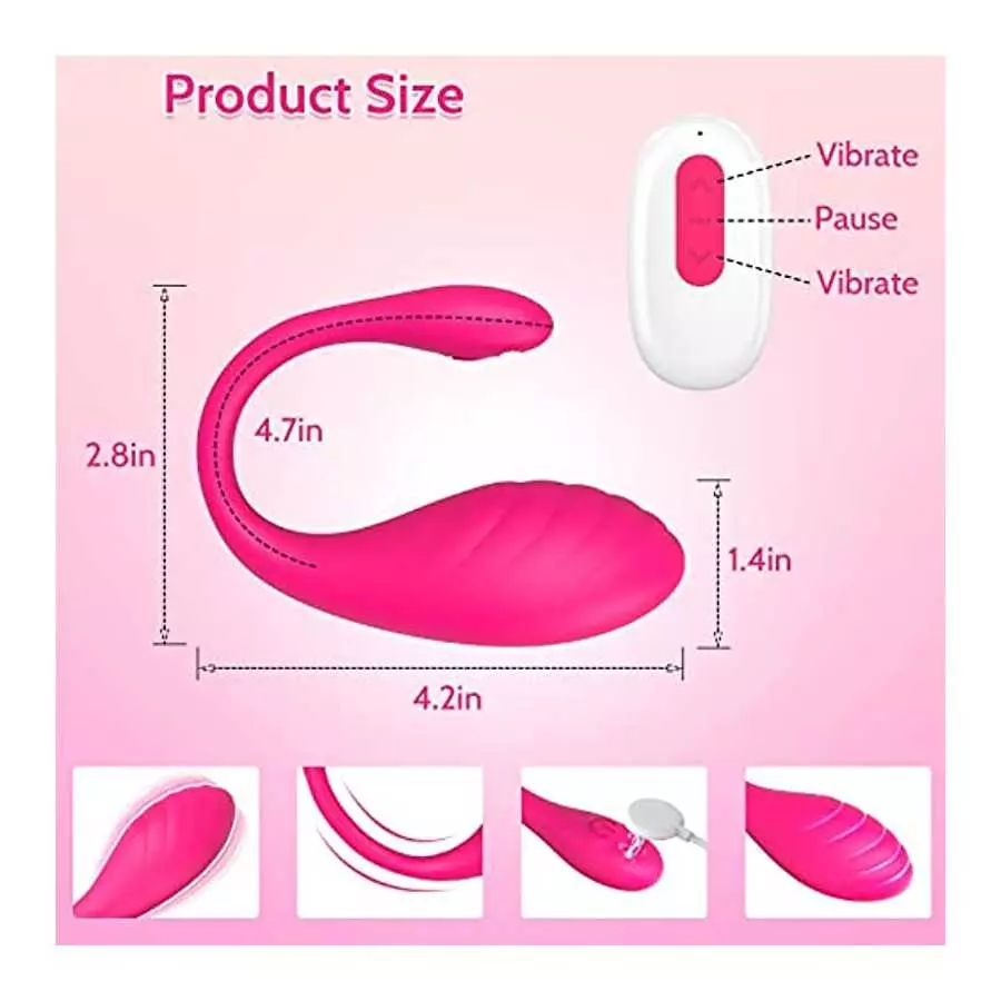 Couple Vibrator Toy - Wearable Panty Vibrator Toy With App Control, Remote Control Vibrator G-spot Vibrator With 9 Powerful Vibr