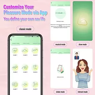 Vibrating Wearable G-spot Egg Vibrator, Smart APP Remote Control Pantie Vibe Dildo Anal Sex Toys with 10 Vibration Modes, Waterp Vibrating Wearable G-spot Egg Vibrator, Smart APP Remote Control Pantie Vibe Dildo Anal Sex Toys with 10 Vibration Modes, Waterp