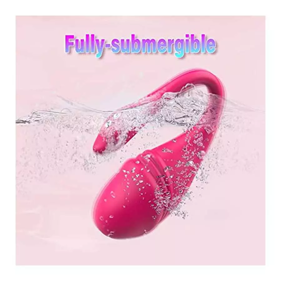 Vibrating Wearable G-spot Egg Vibrator, Smart APP Remote Control Pantie Vibe Dildo Anal Sex Toys with 10 Vibration Modes, Waterp