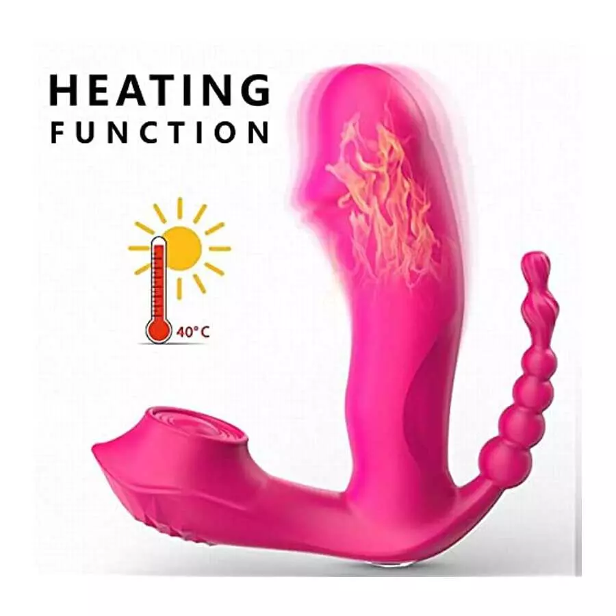 collahelper G Spot Clitoral Anal Vibrator Sex Toy with 7 Vibration Modes Waterproof Rechargeable Rose Toy Adult Toy for Women