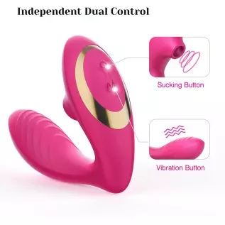 Tracy's Dog Clitoral Sucking Vibrator for Clit G Spot, Dual Stimulation Adult Sex Toys with 10 Suction and Vibration Patterns fo Tracy's Dog Clitoral Sucking Vibrator for Clit G Spot, Dual Stimulation Adult Sex Toys with 10 Suction and Vibration Patterns fo