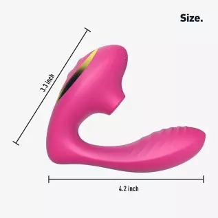 Tracy's Dog Clitoral Sucking Vibrator for Clit G Spot, Dual Stimulation Adult Sex Toys with 10 Suction and Vibration Patterns fo Tracy's Dog Clitoral Sucking Vibrator for Clit G Spot, Dual Stimulation Adult Sex Toys with 10 Suction and Vibration Patterns fo