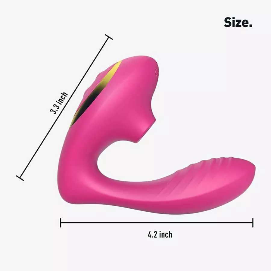 Tracy's Dog Clitoral Sucking Vibrator for Clit G Spot, Dual Stimulation Adult Sex Toys with 10 Suction and Vibration Patterns fo
