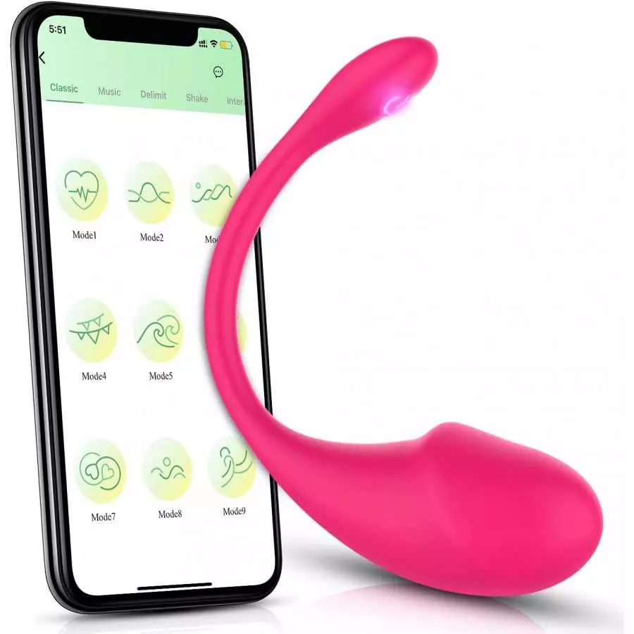 Wearable Panty G-spot Vibrator Dildo with APP Control, ELPENG Long Distance Silicone Vibrating Panties Vaginal Stimulator Clitor