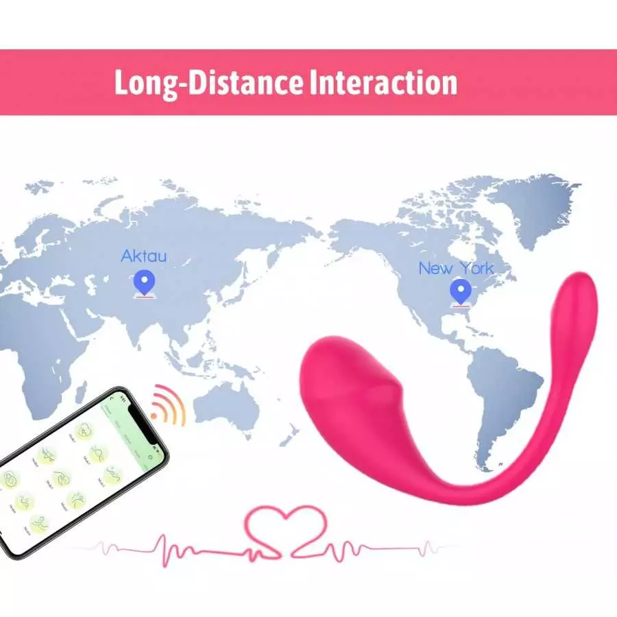 Wearable Panty G-spot Vibrator Dildo with APP Control, ELPENG Long Distance Silicone Vibrating Panties Vaginal Stimulator Clitor